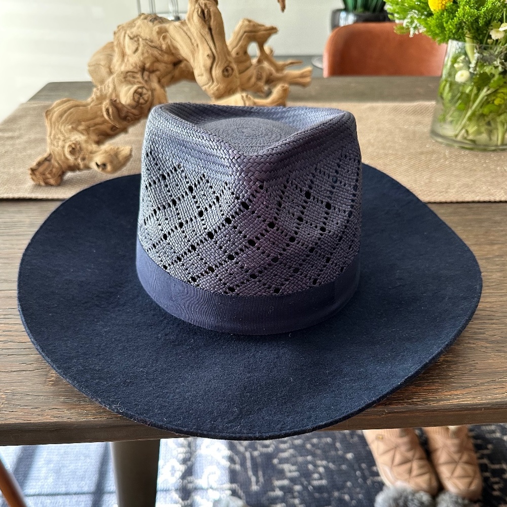 Freya Cedar Straw Felt Hat (size L)
